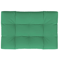 vidaXL Coussin de palette vert 120x80x12 cm tissu