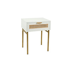 Table de Chevet Bois Elsa Blanc - Ostaria