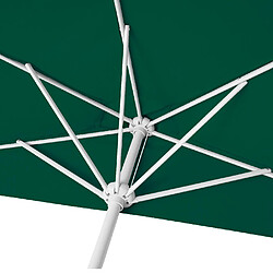 Mendler Parasol semi-circulaire Parla, demi-parasol balcon, UV 50+ polyester/alu 3kg ~ 270cm vert avec support pas cher