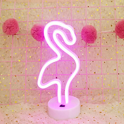 Wewoo Guirlande LED Flamingo forme néon - Lumière rose