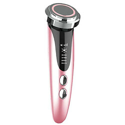 Chrono Instrument de beauté, masseur facial, instrument de beauté ionique multifonctionnel, rajeunissement de la peau par photons, nettoyage du visage, massage, soins du visage, outils de beauté(Rose)