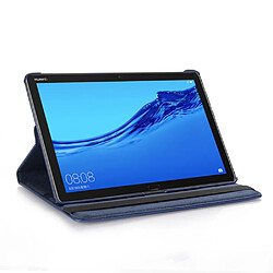 Avis Etui en PU avec support bleu foncé pour votre Huawei MediaPad M5 lite 10/C5 10