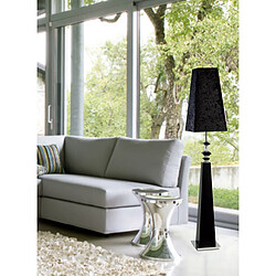 Avis Inspired Lampe de Table E27 Abat-jour Noir Noir/Cristal