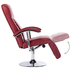 Acheter vidaXL Fauteuil TV rouge bordeaux similicuir