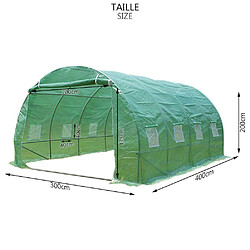 Avis Vounot Serre de jardin tunnel 12m2 en acier galvanise