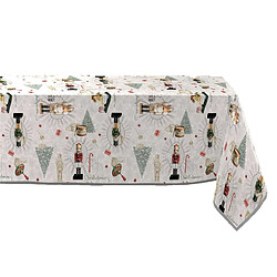 Douceur D'Interieur Nappe rectangulaire antitache Casse-noisette - L. 150 x l. 240 cm - Multicolore