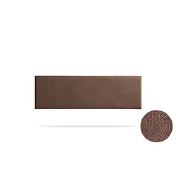 Tête de Lit Tapisée NOVA Aqualine - 160 x 50 cm - Chocolat - Moonia