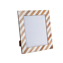 Cadre photo Romimex Marron Beige Bois Résine 20 x 25 x 1 cm