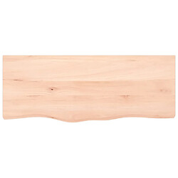 Avis vidaXL Étagère murale 100x40x(2-4) cm bois de chêne massif non traité