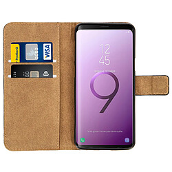 Avis Avizar Étui Galaxy S9 Housse cuir folio portefeuille fonction support noir coque gel