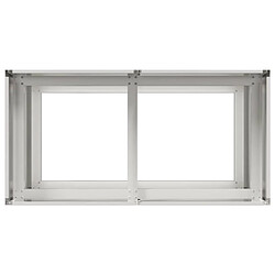 Acheter vidaXL Jardinière 80x40x80 cm acier inoxydable