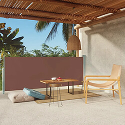 vidaXL Auvent latéral rétractable de patio 117x300 cm Marron