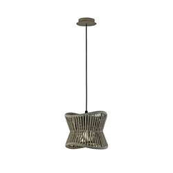 Luminaire Center Suspension Polinesia Beige foncé