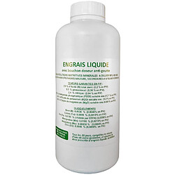 Jardinice Engrais liquide avec bouchon doseur anti-goutte 1000 ml.