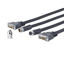 Pro DVI-D Cross Wall cable 20M Support 1920*1080P 60Hz Required hole in wall 16mm