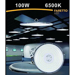 Tradex INDUSTRIAL LED SPOTLIGHT 100W UFO REFLECTOR LAMP IP65 COLD LIGHT HE02-100W