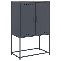 vidaXL Buffet haut anthracite 68,5x38,5x107 cm acier