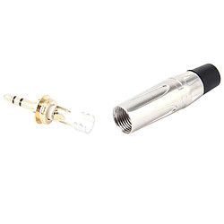 Acheter Wewoo Adaptateur Audio or pour DIY Stéréo Casque Écouteur et Réparation Mini Jack 3,5 mm Plug Jack Plaqué