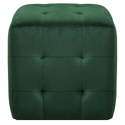 Avis Maison Chic Lot de 2 Tables de chevet - Tables de Nuit Vert 30x30x30 cm Tissu velours