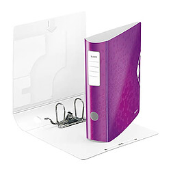 Classeur à levier plastique Leitz Active 180° Wow dos 7,5 cm violet