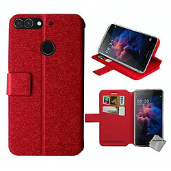 Htdmobiles Housse etui portefeuille pour Archos Sense 55 DC 55DC + film ecran - ROUGE