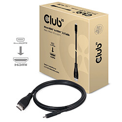 Club 3D CLUB3D Micro HDMI™ to HDMI™ 2.0 4K60Hz Cable 1M / 3.28Ft