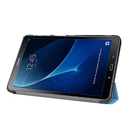 Acheter Etui en PU tri-pliure avec support pour Samsung Galaxy Tab A 10.1 T580/T585 (2016) - Bleu clair