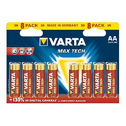 Varta - Pile Alcaline - AA x 8 - Max Tech (LR6)