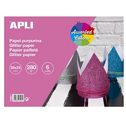 Apli Agipa Bloc Papier Glitter 32x24cm