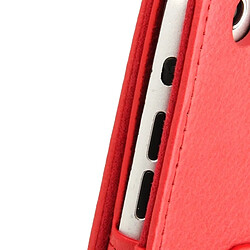 Wewoo Smart Cover rouge pour iPad mini 1/2/3 Litchi Texture Flip étui en cuir avec fonction de support pas cher