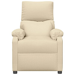 Acheter Maison Chic Fauteuil électrique de massage,Fauteuil luxe de relaxation Crème Tissu -MN21921