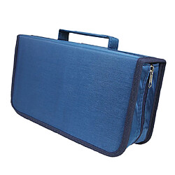 CD DVD étui Support Organisateur Jeu Disque Porte-monnaie DVD Sac De Rangement Bleu pas cher