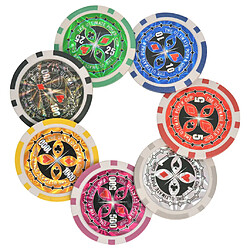 Acheter vidaXL Jeu de Poker/Blackjack mixte avec 600 jetons Laser Aluminium