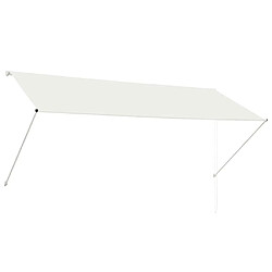 vidaXL Auvent rétractable 300x150 cm Crème