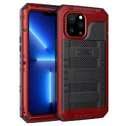 Coque en silicone antichoc, imperméable rouge pour votre iPhone 13 Pro 6.1 pouces