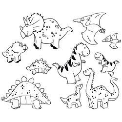 Aladine - 85123 - Loisir Créatif - Stampominos - Dinosaure