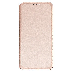 Avizar Étui pour iPhone 12 Mini Porte-carte Support Vidéo Clapet Magnétique Rose gold