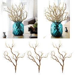 3pcs branches artificielles petits arbres brindille branche décoration table café