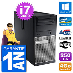 PC Dell 3010 MT i7-2600 RAM 4Go Disque Dur 250Go HDMI Windows 10 Wifi - Occasion