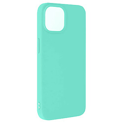 Avizar Coque pour Apple iPhone 15 Silicone Soft Touch Mate Anti-trace turquoise