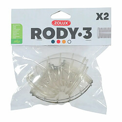 ZOLUX 2 tubes coudes pour connexion de cages Rody.