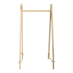 Helloshop26 Portemanteau pliable pin 100 x 50 x 40 cm naturel 03_0008179