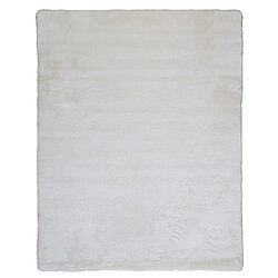 Thedecofactory SAUVAGE - Tapis à poils longs extra-doux blanc 160x230