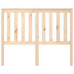 Avis Maison Chic Tête de lit scandinave,Meuble de chambre 141x6x101 cm Bois massif de pin -MN25191