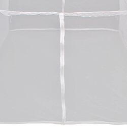 vidaXL Tente de camping 200x150x145 cm Fibre de verre Blanc pas cher