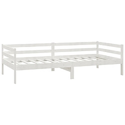 Avis vidaXL Lit de jour sans matelas avec tiroirs 90x200 cm blanc