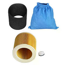 Sacs de filtre en Textile, mousse humide et sèche, filtre HEPA pour aspirateur Karcher MV1 WD1 WD2 WD3, pièces d'aspirateur