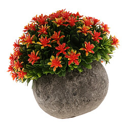 Avis Gypsophile Artificielle Plante Fleur Plastique Mini Plantes Décor À La Maison Orange