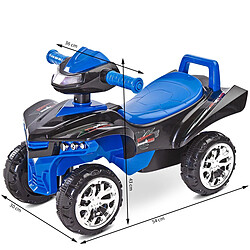 Acheter Iso Trade RAPTOR Quad porteur pousseur musical enfant à partir de 18 mois Bleu