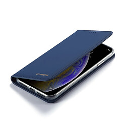 Wewoo Housse Coque Pour iPhone XR LC.IMEEKE LC-002 Series Skin Hand Feeling PU + TPU en cuir à rabat horizontal avec support et fente carte et portefeuille bleu pas cher